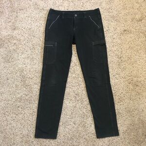 Kuhl Krush Cargo Pant Size 8 Women Black Charcoal Slim Fit Stretch Hiking